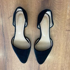 Faux Velvet Flats